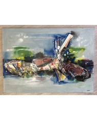 quadro astratto olio su tela Palagi