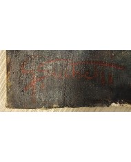 dipinto a olio garofani rosa e bianchi