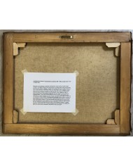 dipinto a olio paesaggio con gregge e pastori di Karpov Ivan