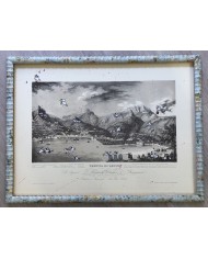 Veduta di Lecco interpretata da AnnaV giovane artista lecchese