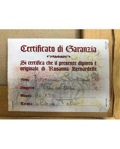 dipinto a olio Nevicata dell' artista Bernardelle Rossana