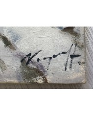 Nevicata olio su tela di Karpov Ivan