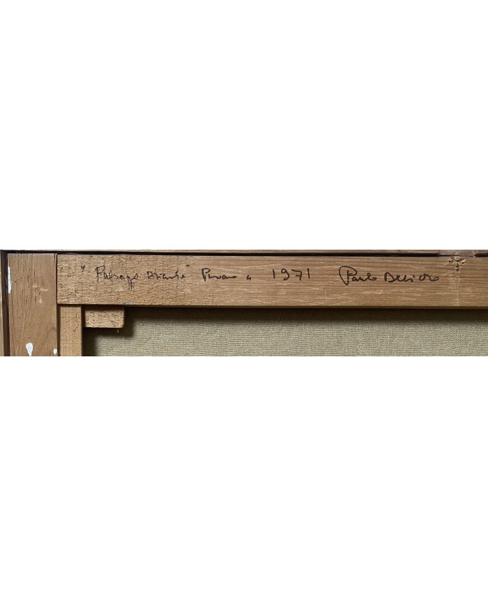 Pusiano paesaggio di Brianza Olio su faesite  di Paolo Dell' Oro