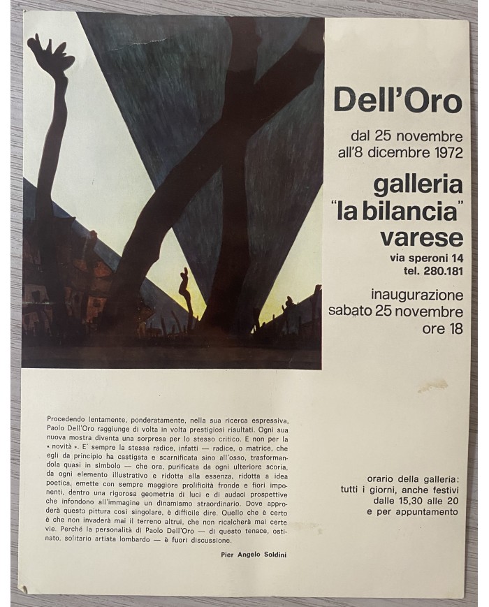 Pusiano paesaggio di Brianza Olio su faesite  di Paolo Dell' Oro