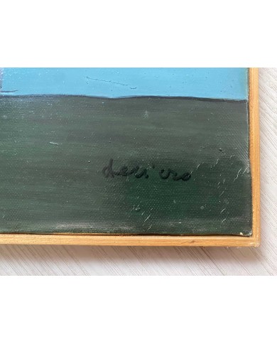 Pusiano paesaggio di Brianza Olio su faesite  di Paolo Dell' Oro