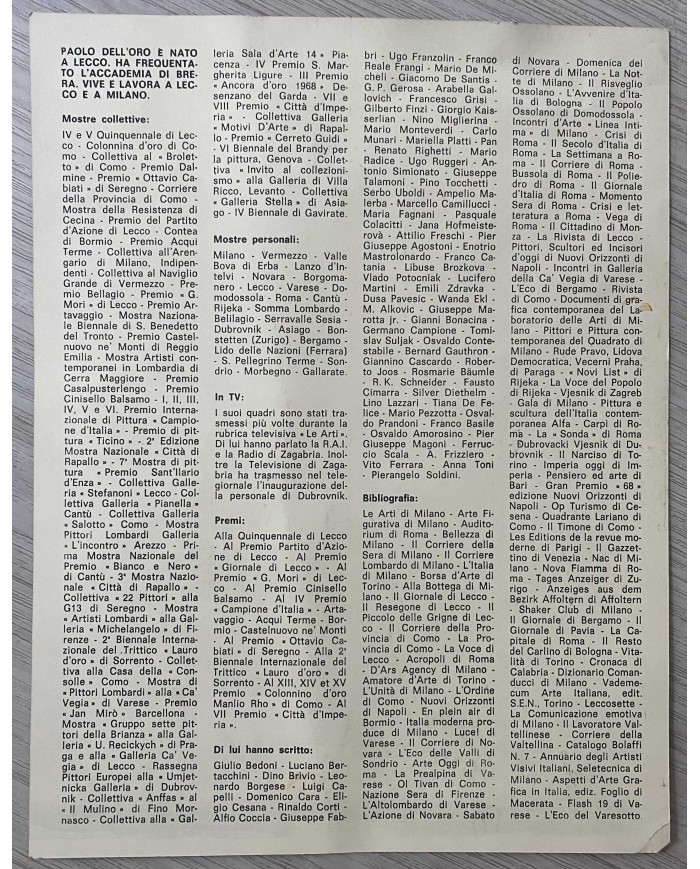 Pusiano paesaggio di Brianza Olio su faesite  di Paolo Dell' Oro