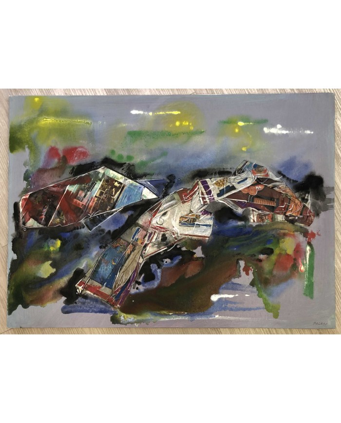 quadro astratto olio su tela Palagi