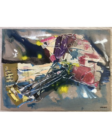 quadro astratto olio su tela Palagi