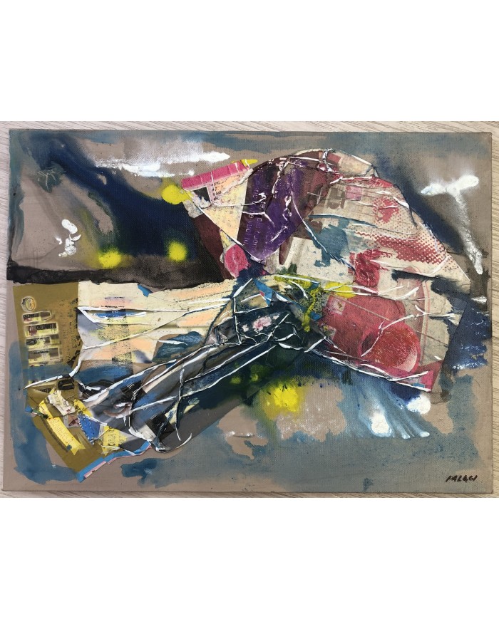 quadro astratto olio su tela Palagi