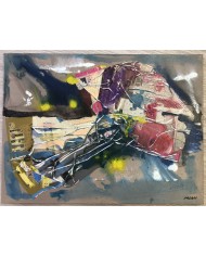 quadro astratto olio su tela Palagi