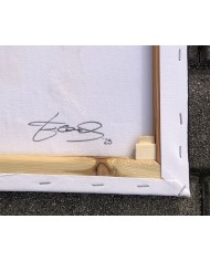 quadro astratto multicolore dipinto a mano olio su tela