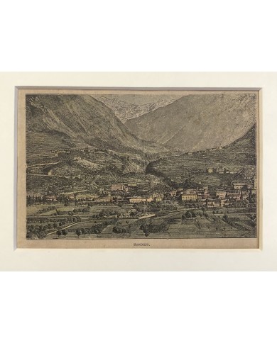 Stampa antica Sondrio 1880