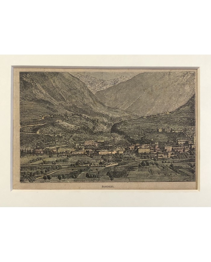 Stampa antica Sondrio 1880