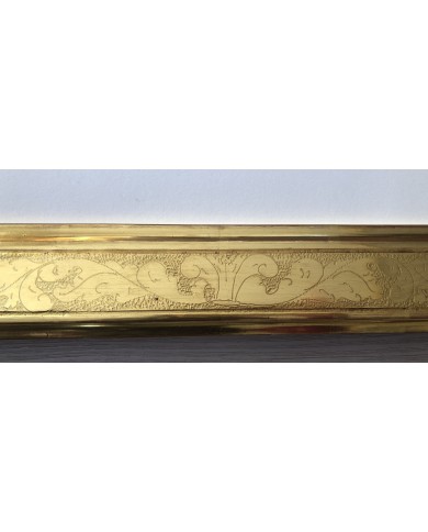 Specchiera dorata in oro Zecchino, made in Italy