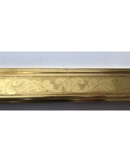 Specchiera dorata in oro Zecchino, made in Italy