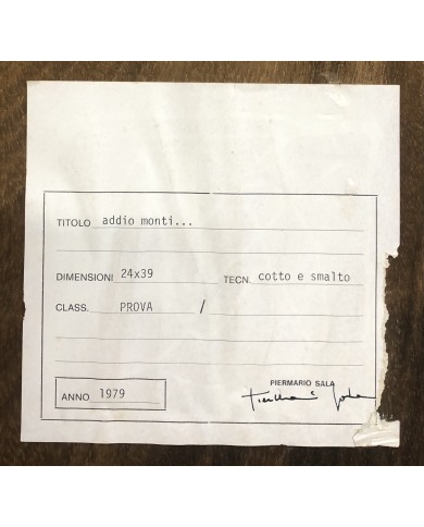 "Addio Monti" Pescarenico rione di Lecco opera unica di Sala P.M.