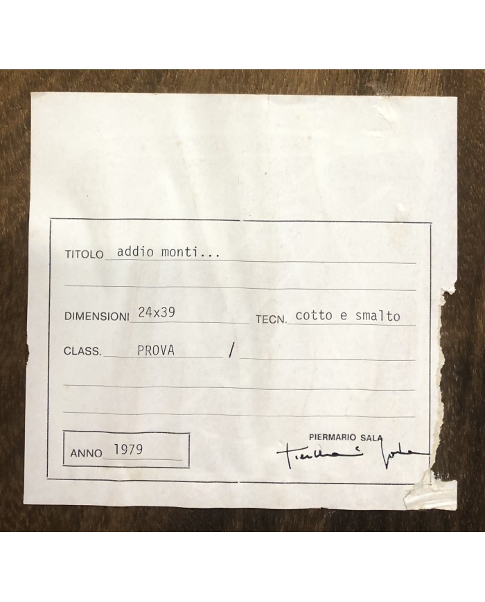 "Addio Monti" Pescarenico rione di Lecco opera unica di Sala P.M.