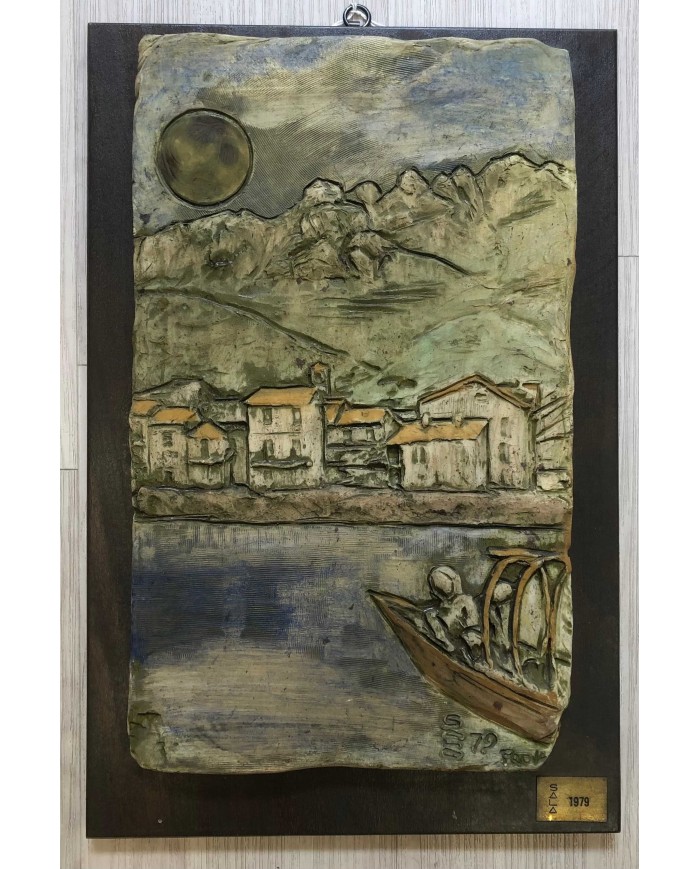 "Addio Monti" Pescarenico rione di Lecco opera unica di Sala P.M.