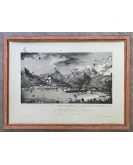 Veduta di Lecco interpretata da AnnaV giovane artista lecchese