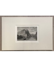 Stampa antica autentica Lecco anno 1828