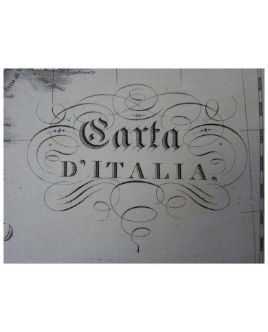 Stampa antica Carta d' Italia