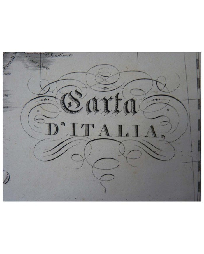 Stampa antica Carta d' Italia
