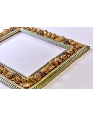 Specchiera intagliata in legno. PEZZO UNICO!