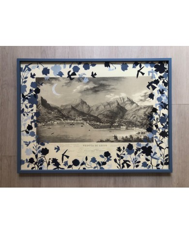 Veduta di Lecco interpretata da Carolina Pozzi artista lecchese