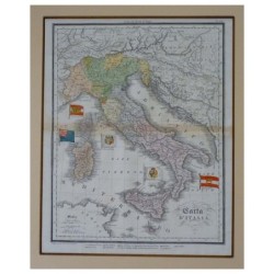 Stampa antica Carta d' Italia