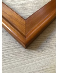 Cornice classica tinta noce sagomata