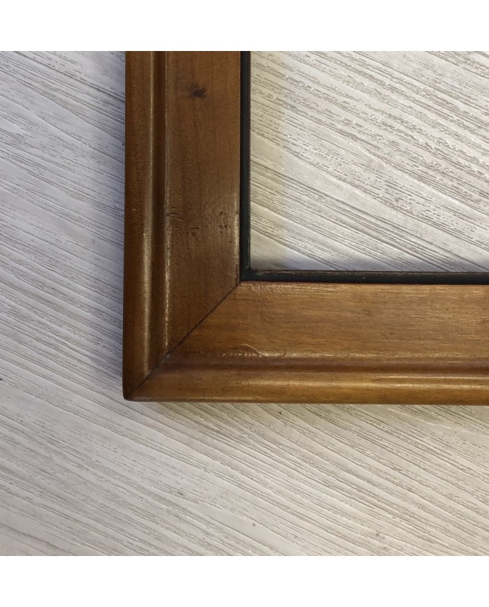 cornice classica sagomata tinta ciliegio filo nero