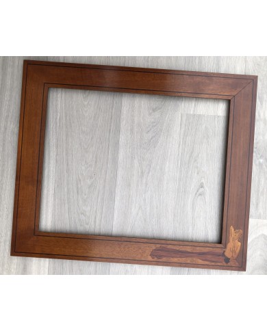 Cornice classica noce intarsio donna. PEZZO UNICO!
