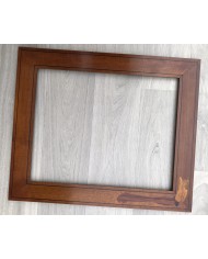 Cornice classica noce intarsio donna. PEZZO UNICO!