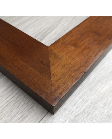 Cornice classica noce intarsio fregi. PEZZO UNICO!