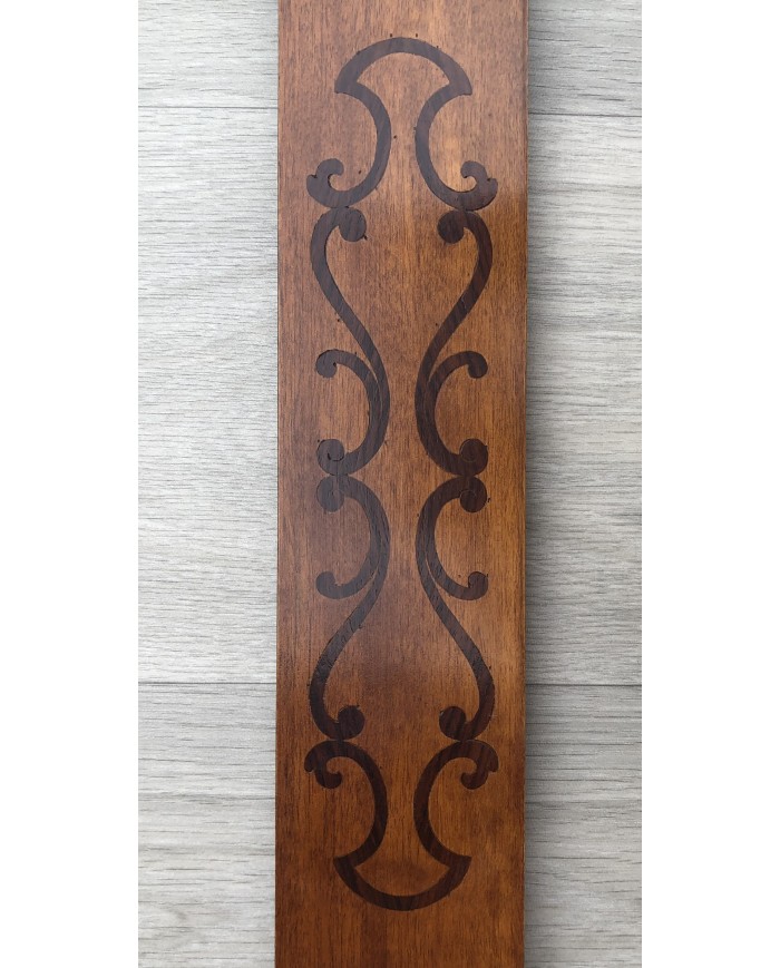 Cornice classica noce intarsio. PEZZO UNICO!