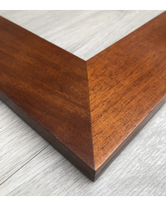 Cornice classica noce intarsio. PEZZO UNICO!