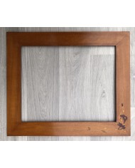 Cornice classica artigiana noce intarsio fiore. PEZZO UNICO!