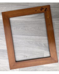 Cornice classica artigiana noce intarsio fiore. PEZZO UNICO!