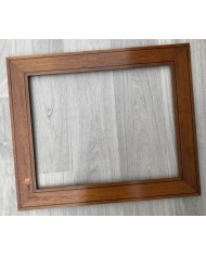 Cornice classica artigiana noce intarsio fiore. PEZZO UNICO!