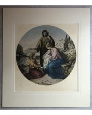 stampa antica Heilige Familie- Sacra Famiglia