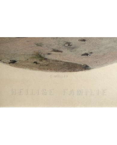 stampa antica Heilige Familie- Sacra Famiglia