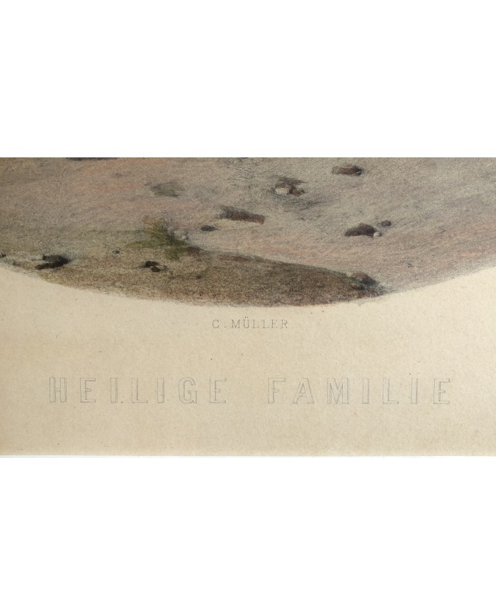 stampa antica Heilige Familie- Sacra Famiglia