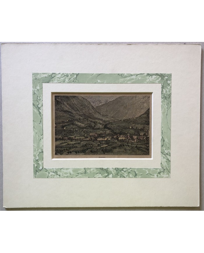 Stampa antica Sondrio 1880