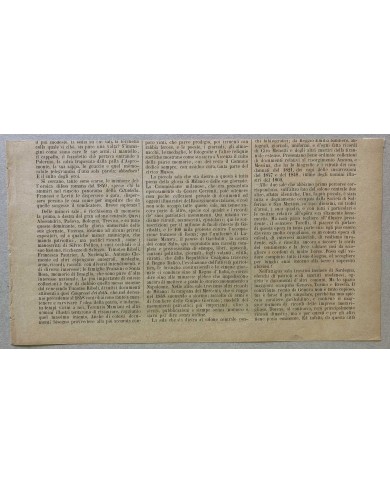 Stampa antica Lago  di Como - Sasso Rancio presso Nobiallo