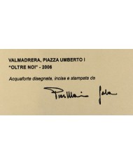 Valmadrera Piazza Umberto I stampa originale di Sala Piermario
