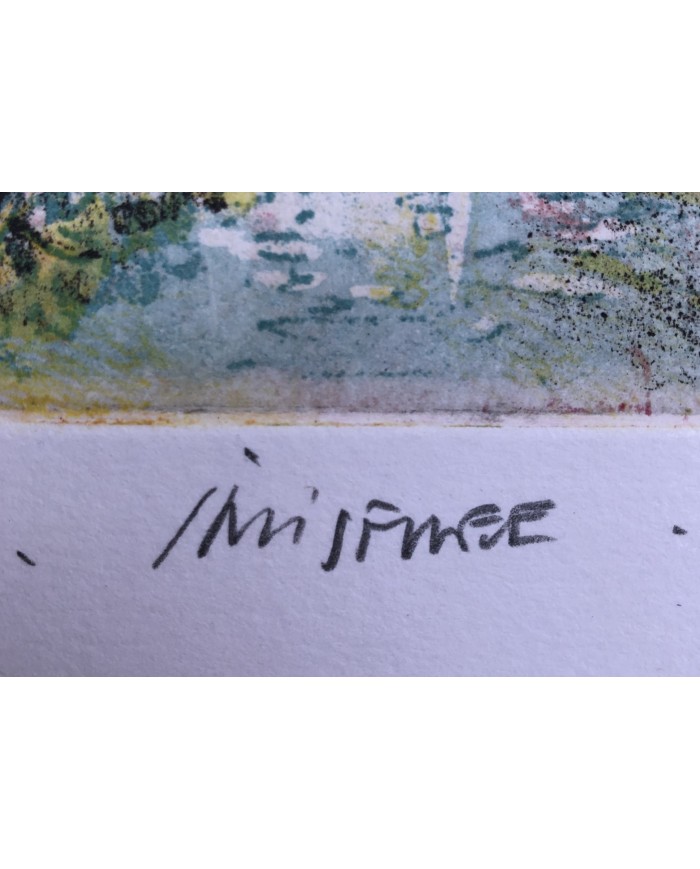 Innisfree incisione all'acquaforte acquatinta di Marco Zambrelli