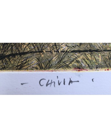 "Chiusa " acquatinta ceramolle di Marco Zambrelli
