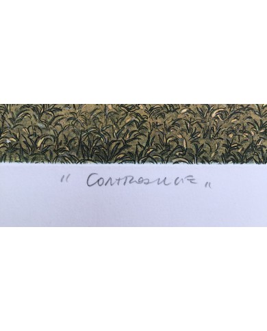 "Controluce" acquatinta ceramolle di Marco Zambrelli