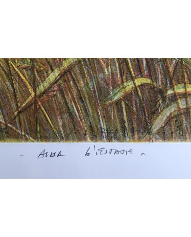 "Alba d'Estate" acquatinta ceramolle di Marco Zambrelli