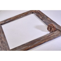 Cornice di tendenza stile rustico color castano